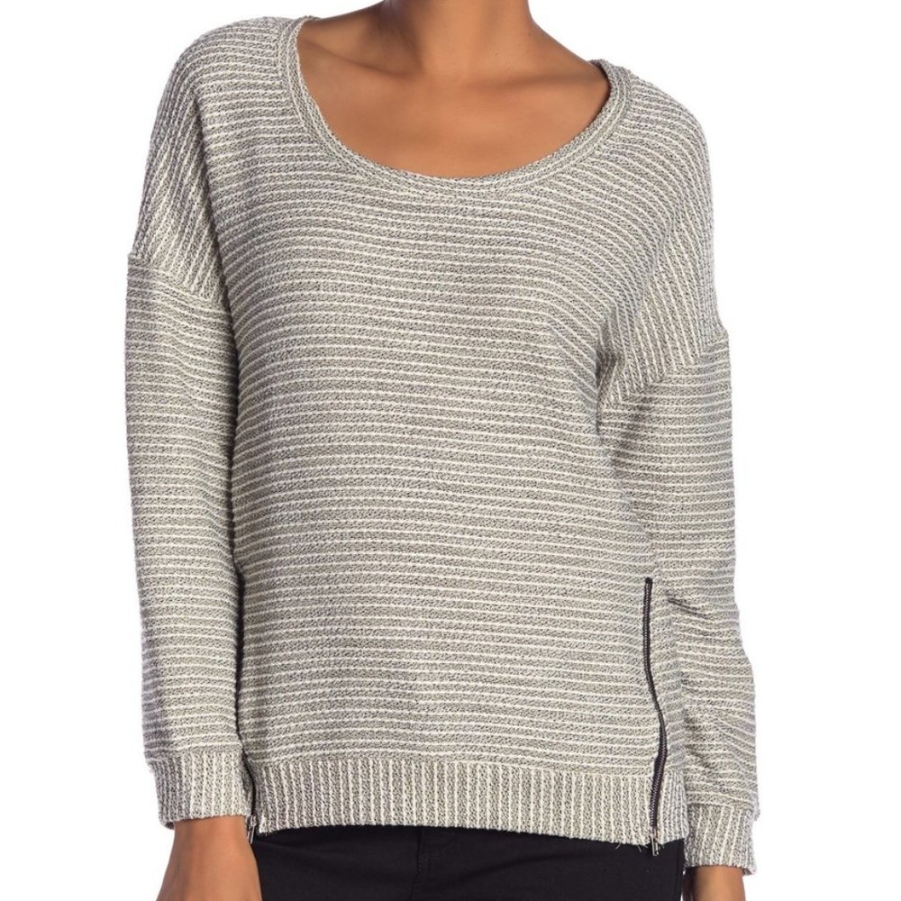 Papillon Metallic Zip Sweater
